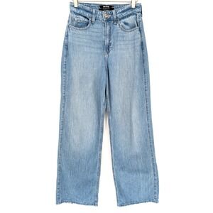 Hollister Ultra High Rise Baggy Wide Leg Jeans 25/0 Medium Wash Grunge Indie‎